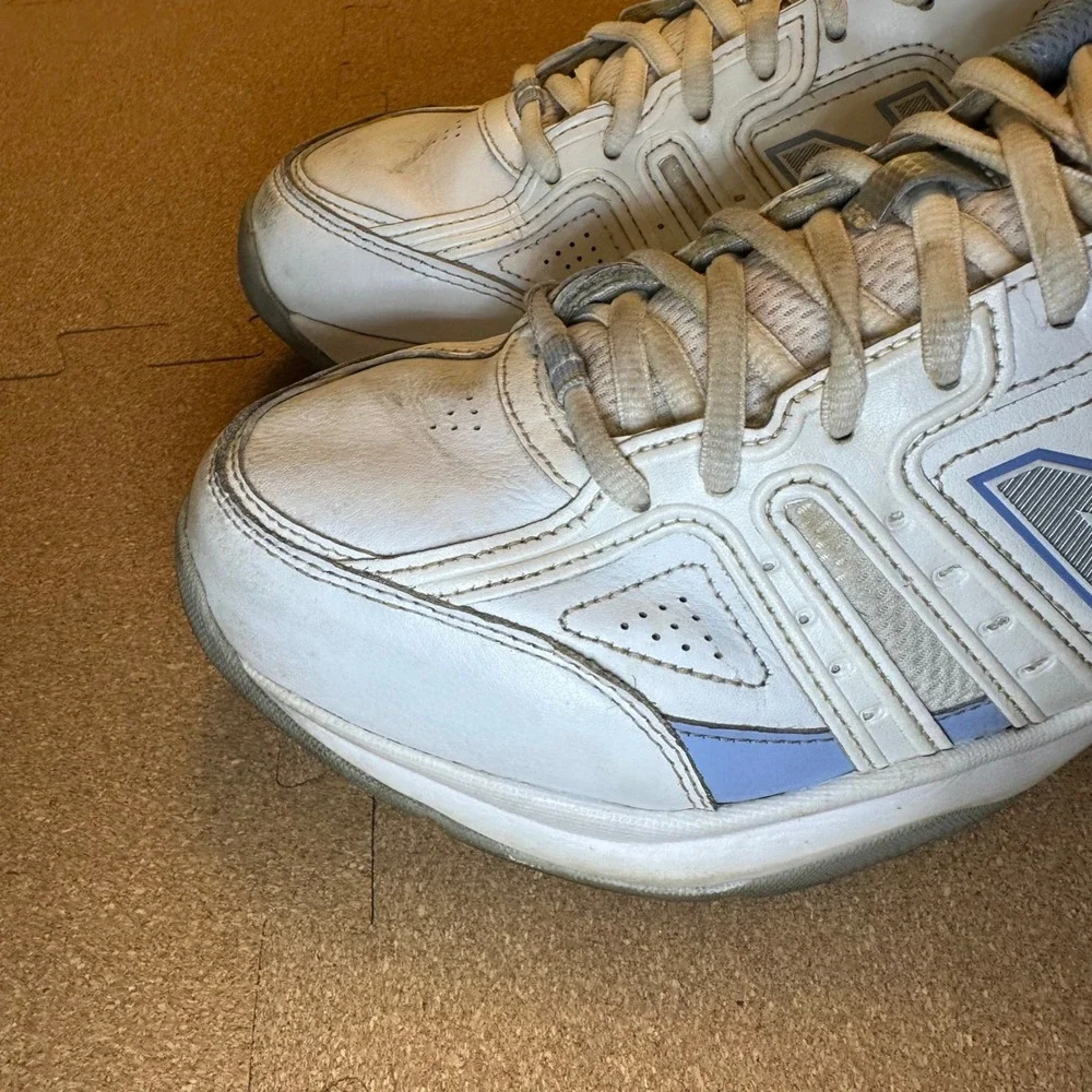 New‎ Balance 409 Womens White Blue Cross Training Shoes WX409WL2 Size 10 Wide